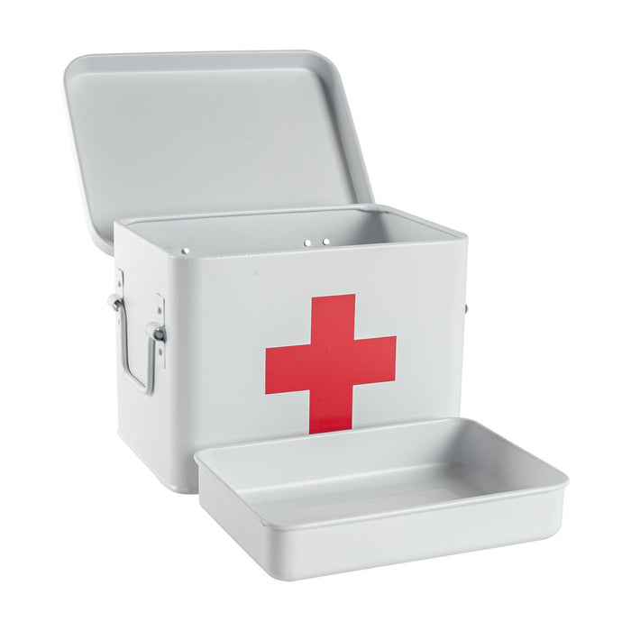 White Vintage First Aid Tin