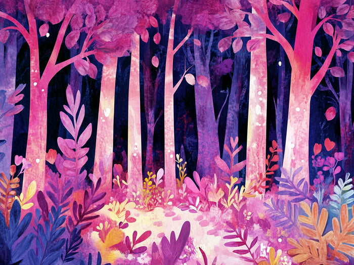 Wildflowers In Vivid Pinks