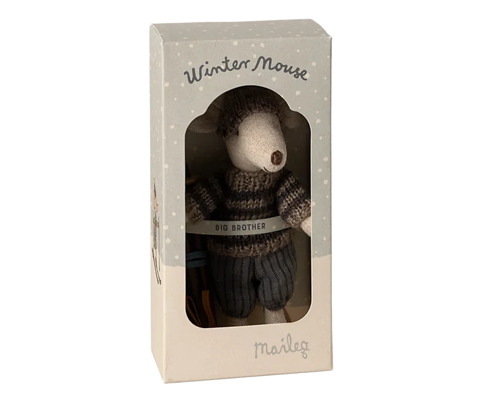 Winter Mouse, Big Brother with Ski Set