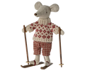 Winter Mouse, Mum with Ski Set