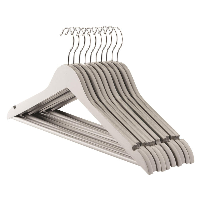 Wooden Coat Hangers - Pack of 10