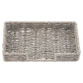 WOVEN GUEST NAPKIN HOLDER, GREY