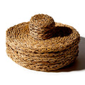 12pc Woven Seagrass Placemats & Coasters Set