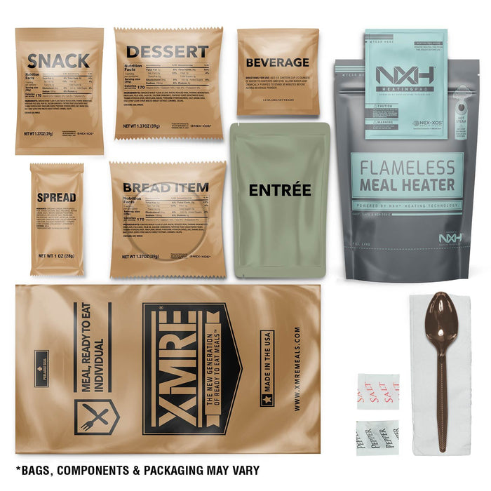 Supplies - Provisions - Food - XMRE 1300XT Single MRE W/ Heater