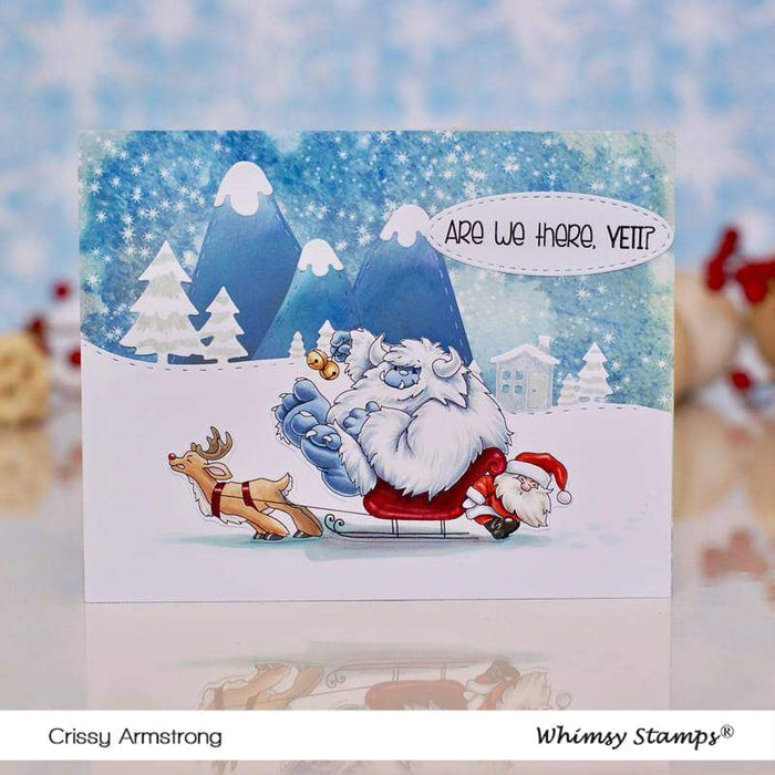 Yeti for Christmas Clear Stamps - Whimsy Stamps